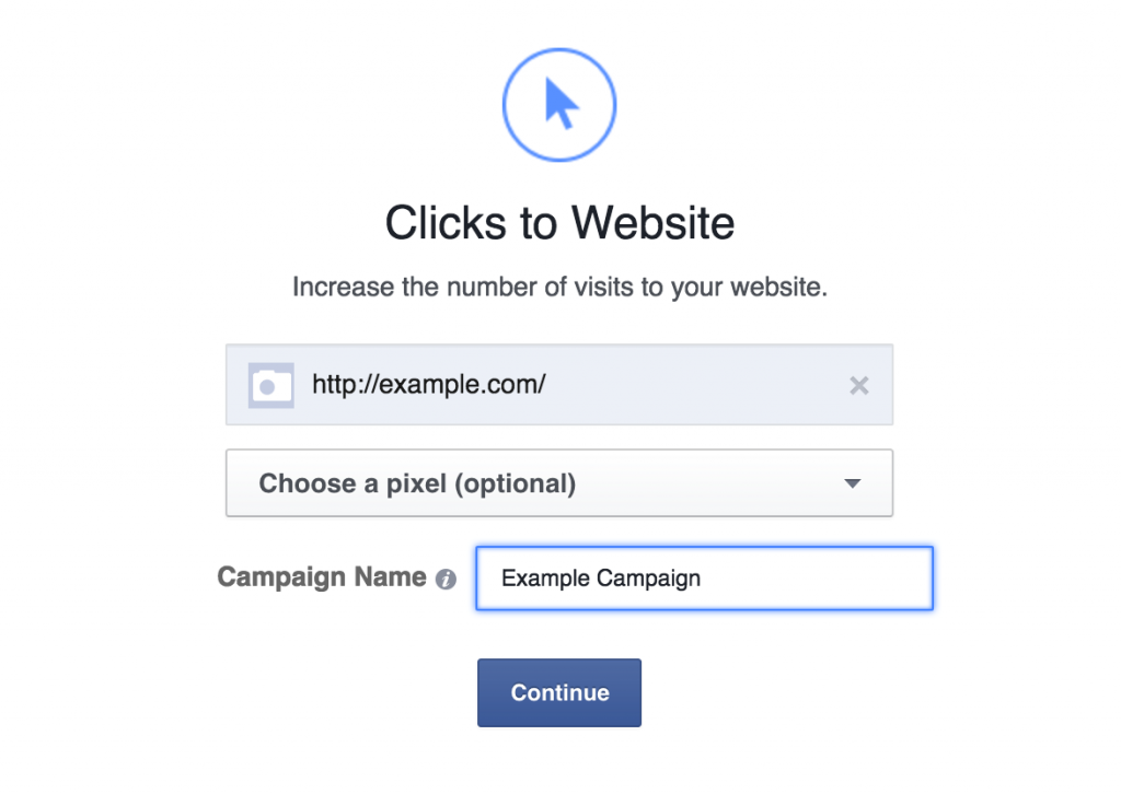 Example Facebook Ads campaign
